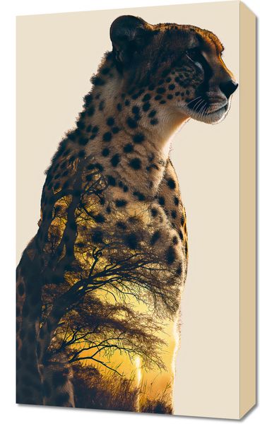 Obraz 40x70cm Gepard Duch Sawanny zdjęcie 1