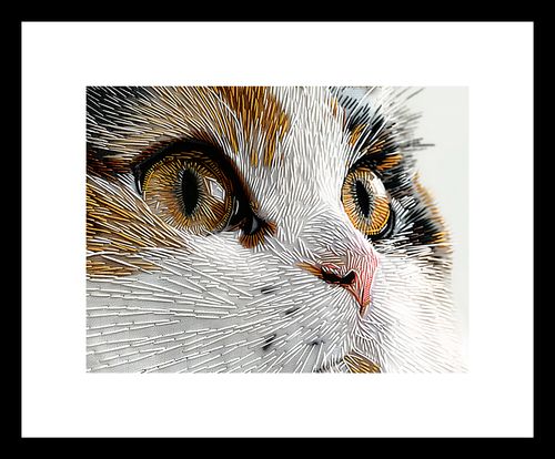 Plakat 20x15cm Nitkowany Kot na Arena.pl