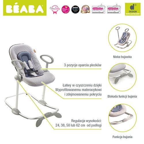 Beaba "Bouncer Up&Down II" Leżaczek blue na Arena.pl