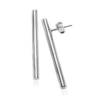 srebrne kolczyki pałeczki | srebro rodowane 925