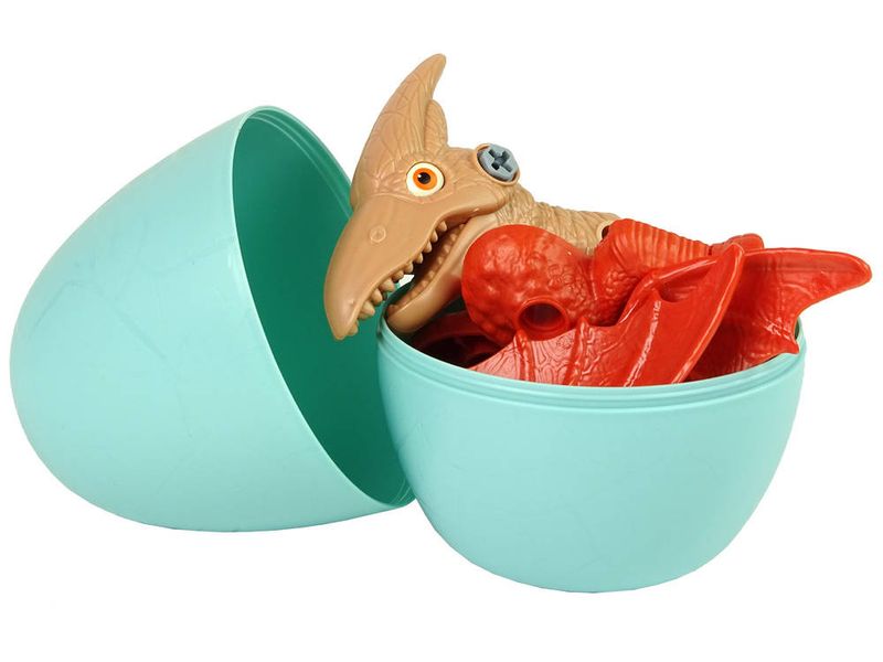 Zestaw Dinozaur Pterodaktyl z Jajkiem DIY Śrubokręt Czerwony zdjęcie 3