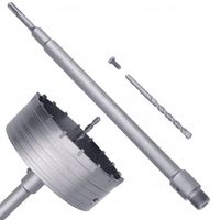 OTWORNICA FREZ DO BETONU KORONKA SDS PLUS 120 mm + PRZEDŁUŻKA 450mm