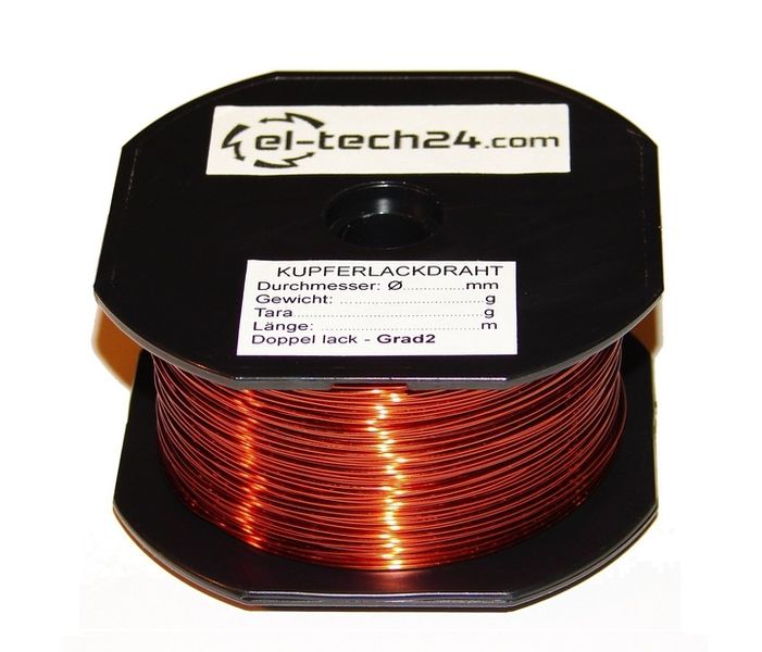 DRUT NAWOJOWY miedziany DN2E - 1mm - 500g - 70m zdjęcie 1