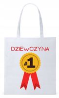 Dla Dziewczyny Żony Torba Eco Biała Shopper Z Nadrukiem Ze Zdjęciem