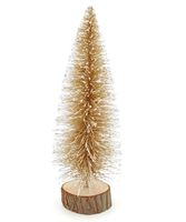 CHOINKA SZTUCZNA NA PNIU z brokatem szroniona 26cm