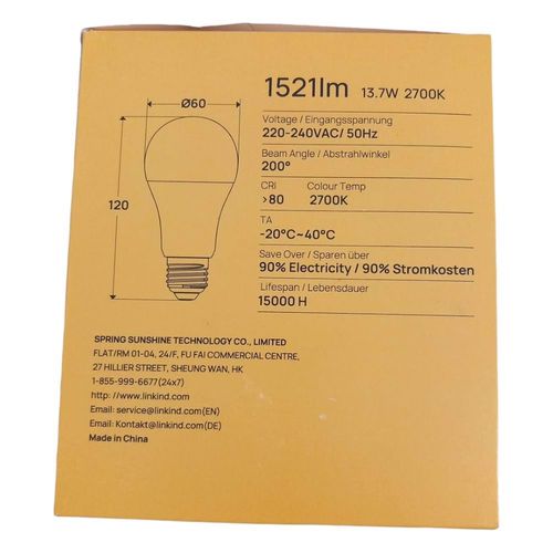 Żarówka LED E27 A60 LINKIND 6szt na Arena.pl