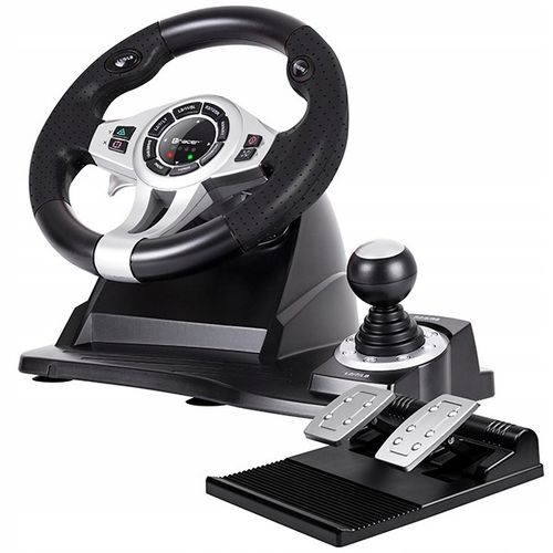 Kierownica do gier z pedałami 4w1 PS4 PC PS3 XBOX ONE BIEGI DO KOMPUTERA na Arena.pl