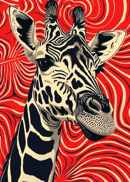 Plakat 64x90cm Wzrok Żyrafy zdjęcie 1
