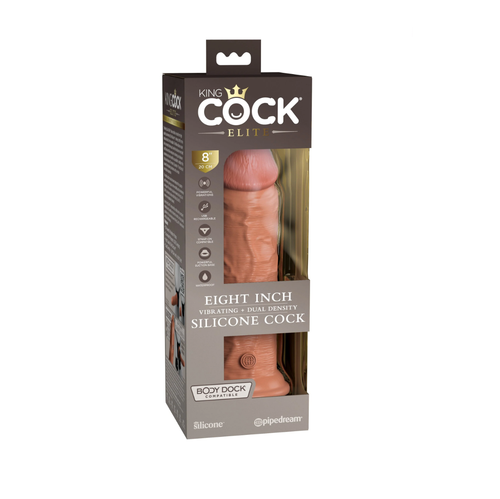 wibrujące dildo king cock elite silicone dual density cock 8 pipedream na Arena.pl