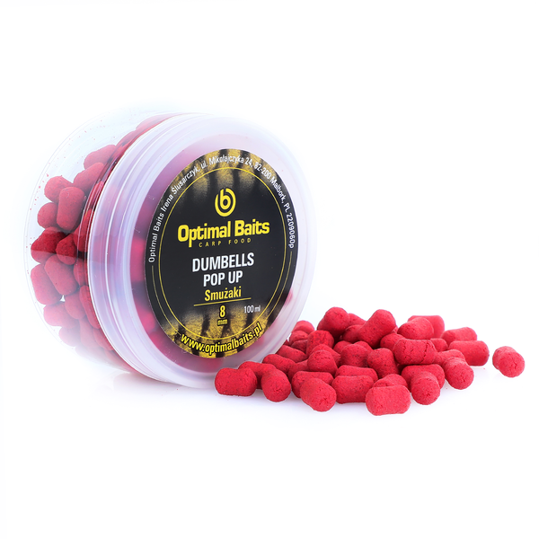 Optimal Baits Dumbells Pop Up TRUSKAWKA 8mm - Method Feeder zdjęcie 1