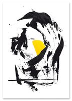 Plakat czarna abstrakcja 50x70 cm