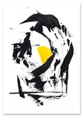Plakat czarna abstrakcja 50x70 cm