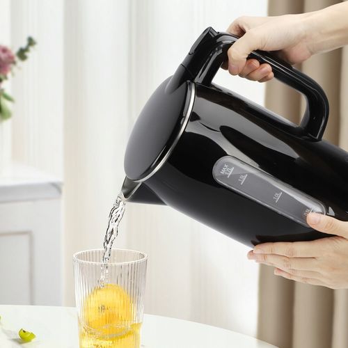 Czajnik elektryczny bezprzewodowy 2200W 1,7l czarny LED podwójne ścianki na Arena.pl