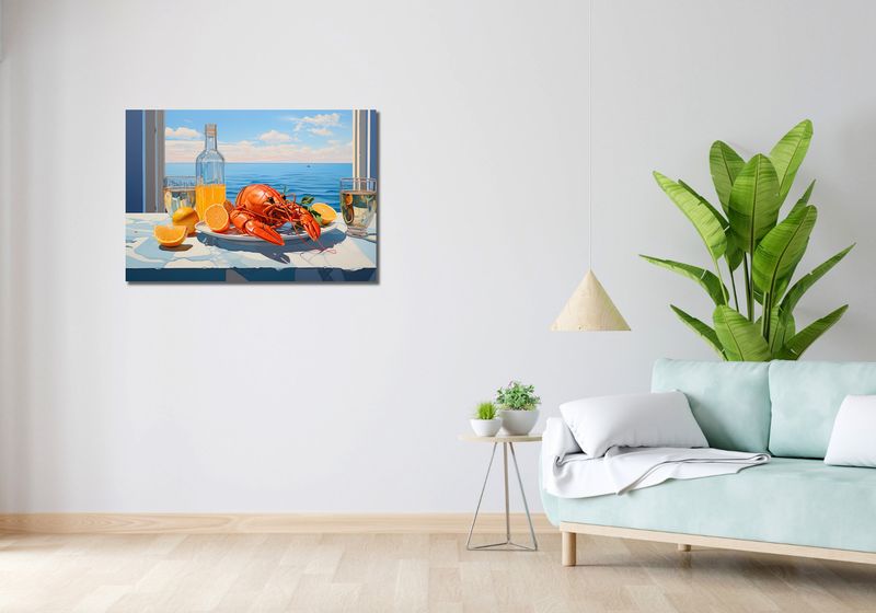 Obraz 90x60cm Homary Nie Do Pary zdjęcie 2