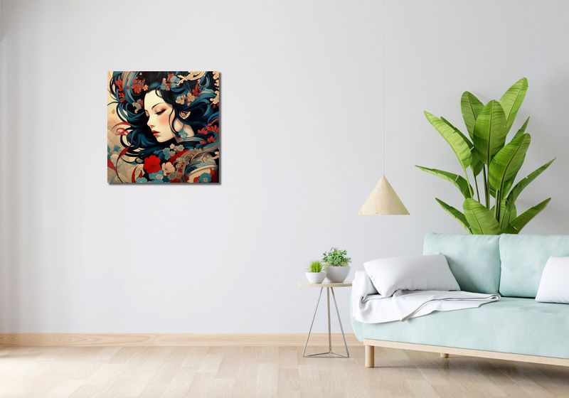 Obraz 60x60cm Szeptucha w Ogrodzie zdjęcie 2