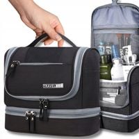 DUŻA KOSMETYCZKA MĘSKA DAMSKA PODRÓŻNA TURYSTYCZNA KUFEREK NA KOSMETYKI