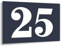 Tabliczka Tablica ADRESOWA Numer domu 20x15 cyfry ulica dibond antacyt