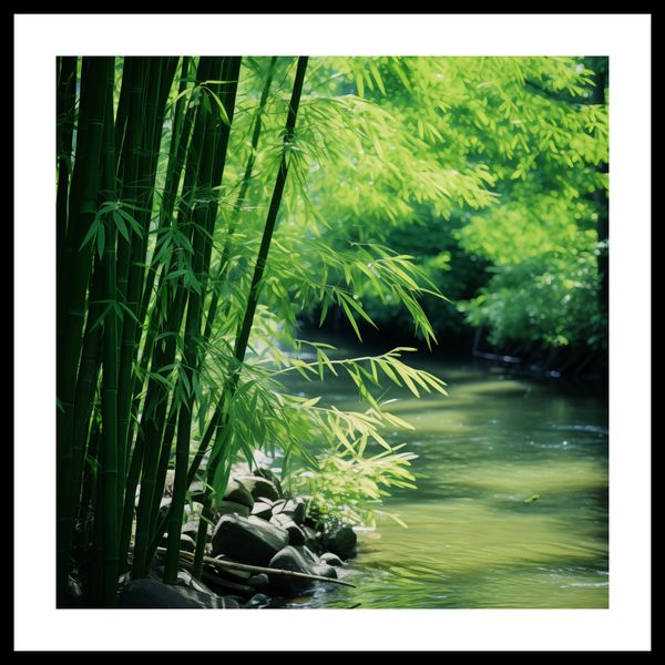 Plakat 40x40cm Spokój Bambusów zdjęcie 3