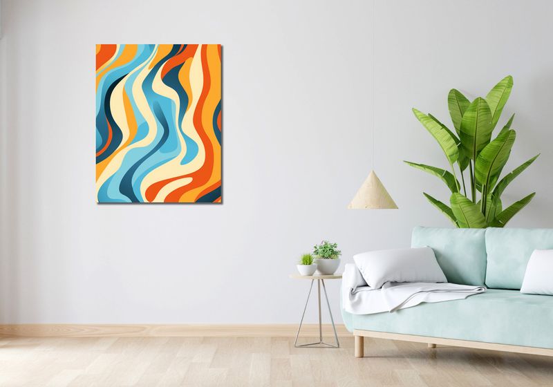 Obraz 70x90cm Tańczące Fale zdjęcie 2