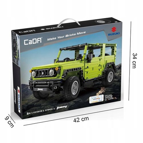 KLOCKI CADA SUZUKI JIMNY RC AUTO ZDALNIE STEROWANE 579EL DUAL MODE + LED na Arena.pl