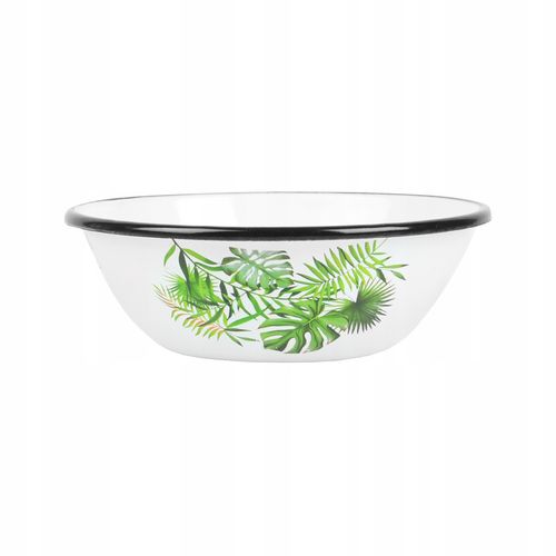 MISKA EMALIOWANA 20CM 1,5L ZE WZOREM MONSTERA IDEALNA NA OWOCE I WARZYWA na Arena.pl