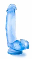 blush novelties b yours sweet 'n hard model 6 blue - anatomiczna