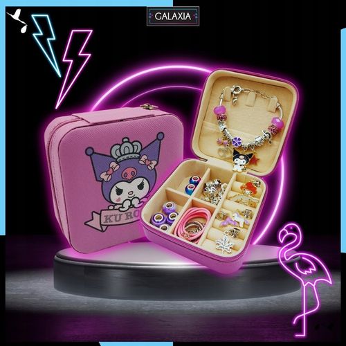 ZESTAW DO ROBIENIA BRANSOLETEK NASZYJNIKÓW Do Biżuterii Dla Dzieci Kuromi na Arena.pl