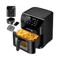FRYTKOWNICA BEZTŁUSZCZOWA FRYTOWNICA 8L PIEKARNIK AIRFRYER DWUKOMOROWA LED