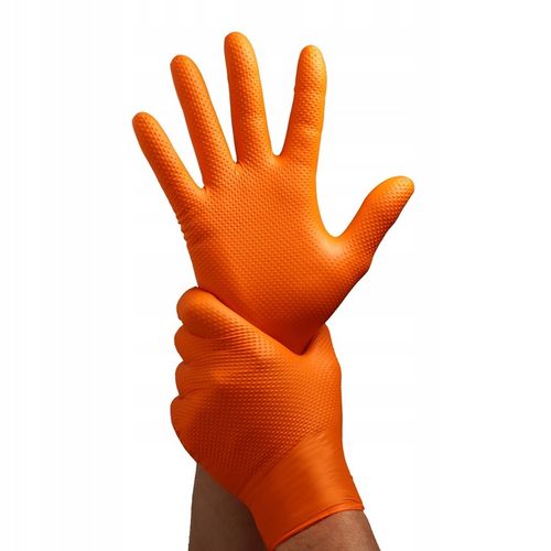 RĘKAWICE RĘKAWICZKI NITRYLOWE B. MOCNE ROBOCZE VELO STRONG GRIP - M 50 na Arena.pl