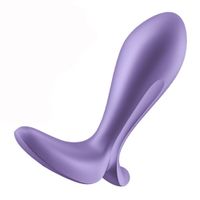 wibrujący korek analny intensity plug purple satisfyer