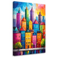 Obraz do pokoju dziecka nastolatka salonu, Abstrakcyjne kolorowe