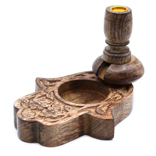 Mały Drewniany Kominek Backflow - Hamsa na Arena.pl