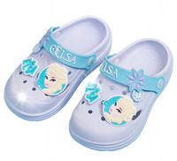 KLAPKI KAPCIE DZIECIĘCE BUTY SANDAŁKI DISNEY KRAINA LODU ELSA 24-25