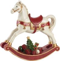 Koń na biegunach Villeroy&Boch 35-9391-0004 biało-czerwony 32,5x33 cm