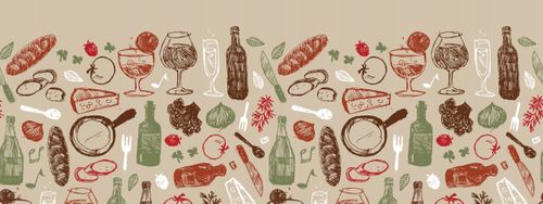 fototapeta KUCHENNA DO JADALNI KUCHNI LIŚCIE na Arena.pl