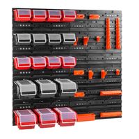 Tablica warsztatowa narzędziowa 80 x 80 cm + 18 kuwet