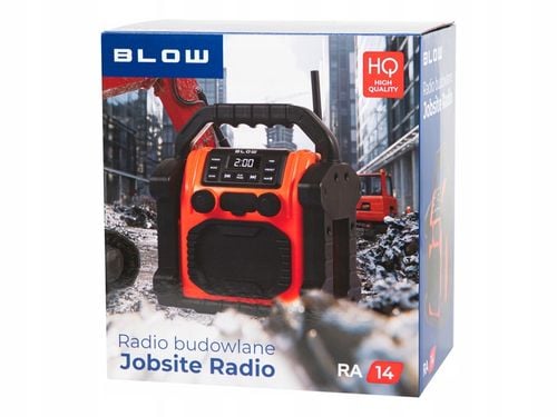RADIO BUDOWLANE FM 20W RMS BLUETOOTH 5.1 POWERBANK USB-C AUX LED IP55 na Arena.pl