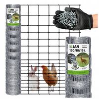 SIATKA LEŚNA ogrodzeniowa 130/18/15 L 50m GRATIS GĘSTA na kury ZAJĄCA owce