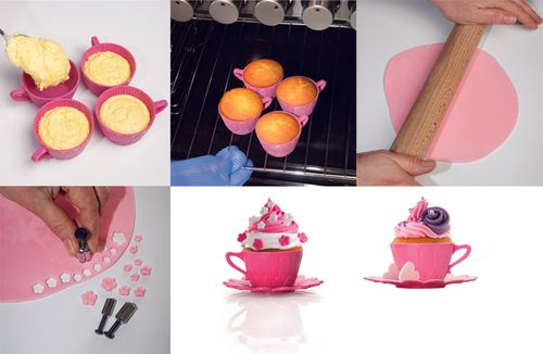 FOREMKI DO MUFFINEK babeczek silikonowe 4 szt. na Arena.pl