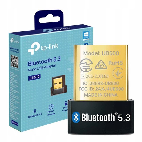 TP-Link UB500 adapter Bluetooth 5.3, nano karta sieciowa USB, dla Windows zdjęcie 1