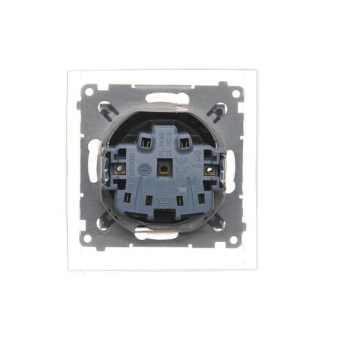 Simon54 Gniazdo wtyczkowe pojedyncze IP44 z klapką DGZ1BZ.01/46A brązowy na Arena.pl
