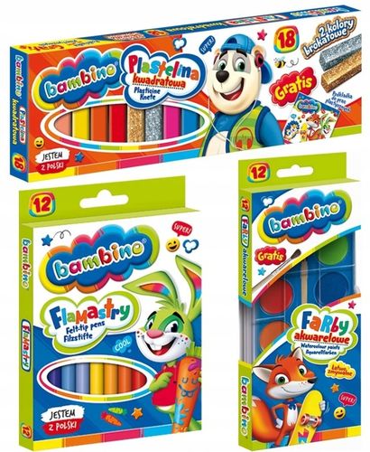 BAMBINO Wyprawka Szkolna zestaw plastyczny XXL i Magic na Arena.pl