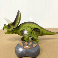 Dinozaur Zdalnie Sterowany RC Robot Chodzący Triceratops Światła Dźwięk 3+