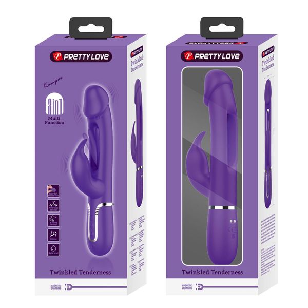 Pretty Love - Kampas Dark Purple, 7 Vibration Functions 4 Licking Settings zdjęcie 12