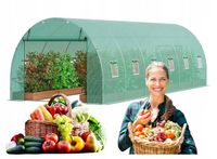 Tunel Foliowy Szklarnia Ogrodowa Namiot Foliowy Stelaż Foliak 6x3m Dodatki