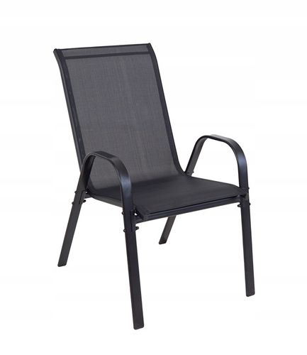 KOMPLET MEBLI BALKON OGRÓD TARAS STÓŁ + 2x KRZESŁA TERNI 60 MI CZARNY na Arena.pl