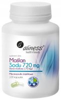 Aliness Maślan sodu 720mg 100 kapsułek vege Kwas Masłowy Jelita