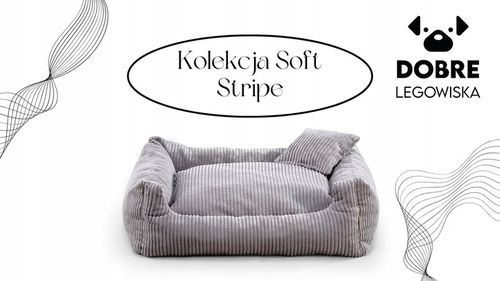 Legowisko dla Psa Soft Stripe M 80/65 na Arena.pl