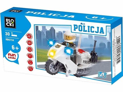 Blocki Klocki Policja 30 elementów - Motor na Arena.pl