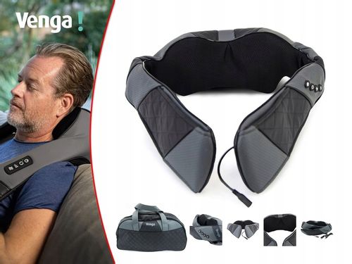 ODPRĘŻAJĄCY MASAŻER SHIATSU VENGA RAMION 3PRĘDKOŚCI PODCZERWIEŃ PODGRZEWANY na Arena.pl